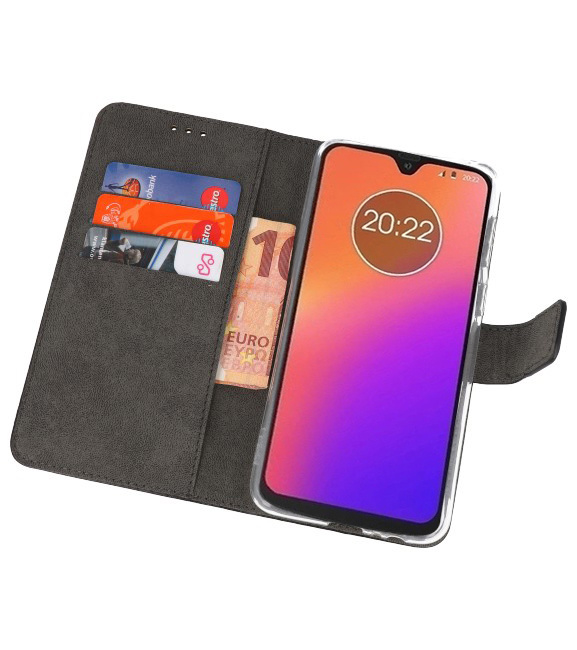 Etuis portefeuille Etui pour Motorola Moto G7 Noir