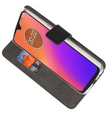 Etuis portefeuille Etui pour Motorola Moto G7 Noir