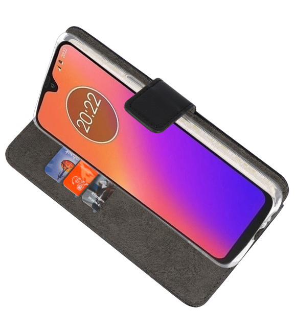 Etuis portefeuille Etui pour Motorola Moto G7 Noir