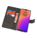 Brieftasche Tasche für Motorola Moto G7 Weiß