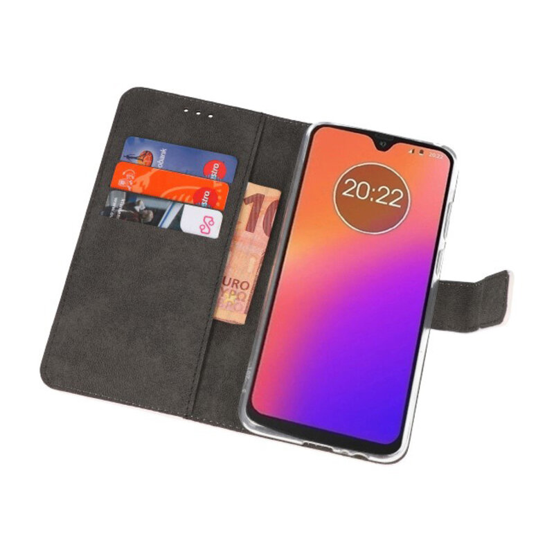 Brieftasche Tasche für Motorola Moto G7 Weiß