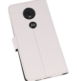 Funda Cartera Funda para Motorola Moto G7 Blanco