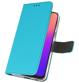 Wallet Cases Hoesje voor Motorola Moto G7 Blauw