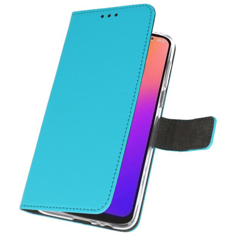 Brieftasche Tasche für Motorola Moto G7 Blue
