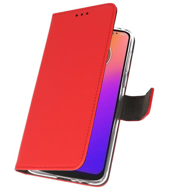 Funda Cartera Funda para Motorola Moto G7 Rojo