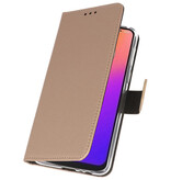 Brieftasche Tasche für Motorola Moto G7 Gold