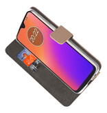 Brieftasche Tasche für Motorola Moto G7 Gold