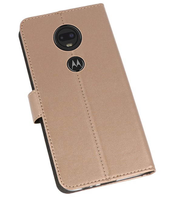 Etuis portefeuille Etui pour Motorola Moto G7 Gold