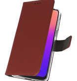 Etuis portefeuille Etui pour Motorola Moto G7 Marron