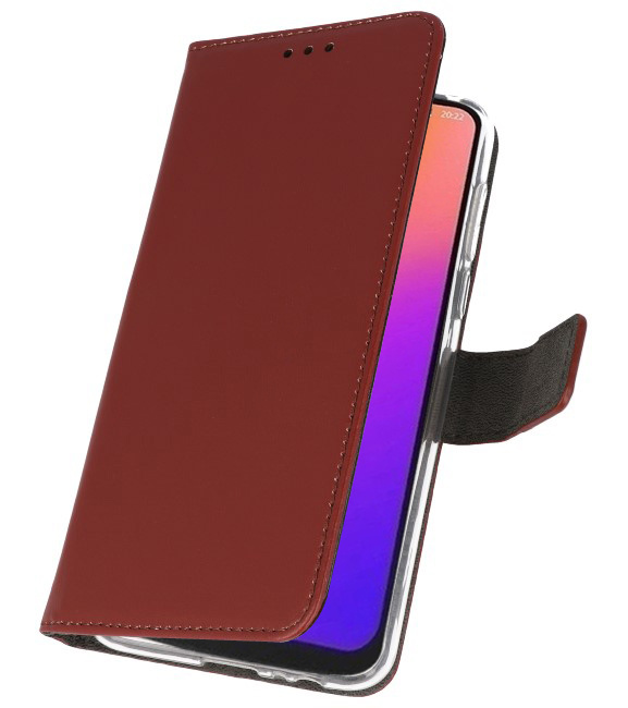 Etuis portefeuille Etui pour Motorola Moto G7 Marron