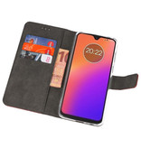 Brieftasche Tasche für Motorola Moto G7 Braun