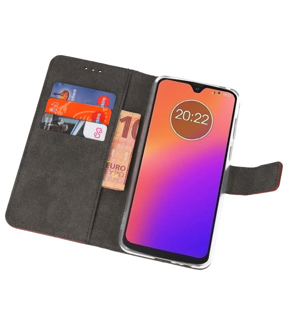 Etuis portefeuille Etui pour Motorola Moto G7 Marron