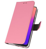 Brieftasche Tasche für Motorola Moto G7 Pink