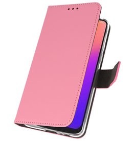 Brieftasche Tasche für Motorola Moto G7 Pink