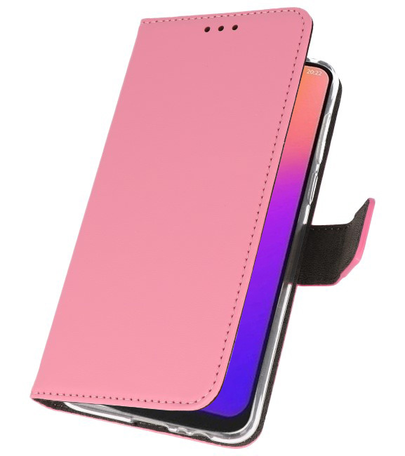 Etuis portefeuille Etui pour Motorola Moto G7 Rose