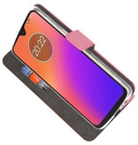 Custodia a Portafoglio per Motorola Moto G7 Rosa