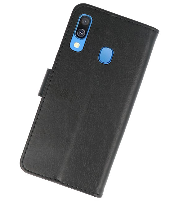 Bookstyle Wallet Cases Hülle für Galaxy A40 Schwarz