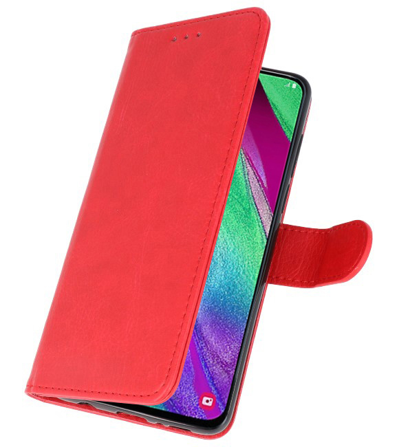 Bookstyle Wallet Cases Hülle für Galaxy A40 Rot