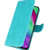 Bookstyle Wallet Cases Hoesje voor Galaxy A40 Groen