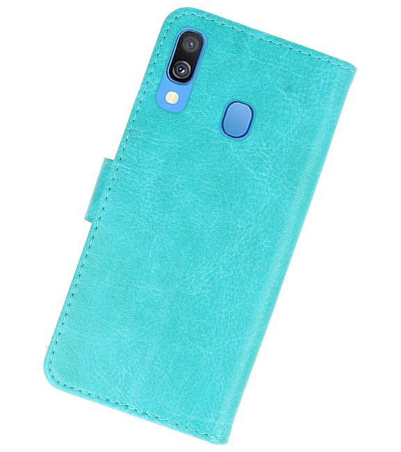 Bookstyle Wallet Cases Hoesje voor Galaxy A40 Groen