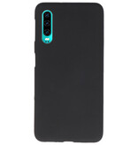 Farve TPU taske til Huawei P30 sort