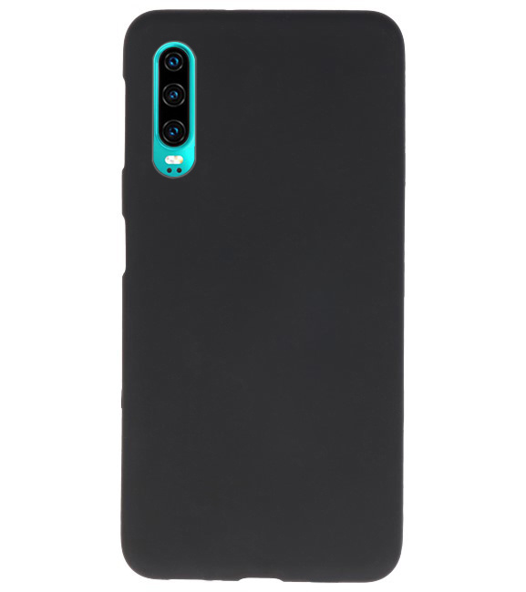 Color TPU Hoesje voor Huawei P30 Zwart