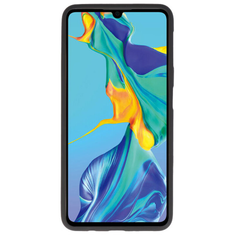 Farve TPU taske til Huawei P30 sort