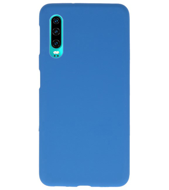 Color TPU Hoesje voor Huawei P30 Navy