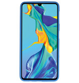 Caja de color TPU para Huawei P30 Navy