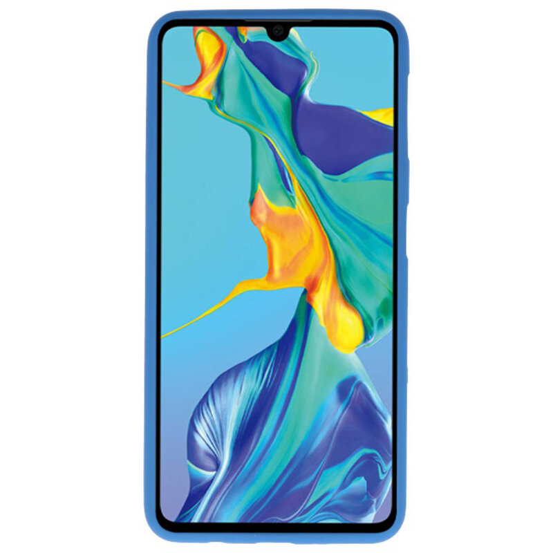 Caja de color TPU para Huawei P30 Navy
