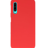 Caja de color TPU para Huawei P30 rojo