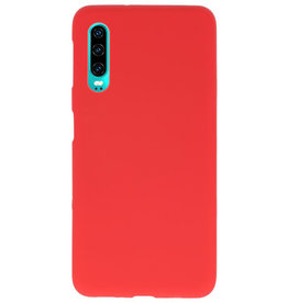 Coque en TPU couleur pour Huawei P30 rouge