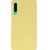 Color TPU Hoesje voor Huawei P30 Geel