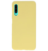 Custodia in TPU colorata per Huawei P30 gialla