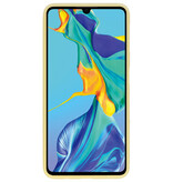 Custodia in TPU colorata per Huawei P30 gialla