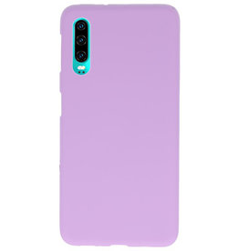 Color TPU Hoesje voor Huawei P30 Paars