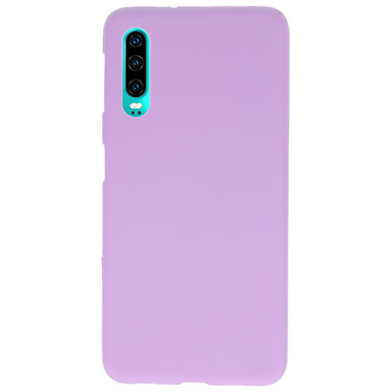 Color TPU case for Huawei P30 Purple