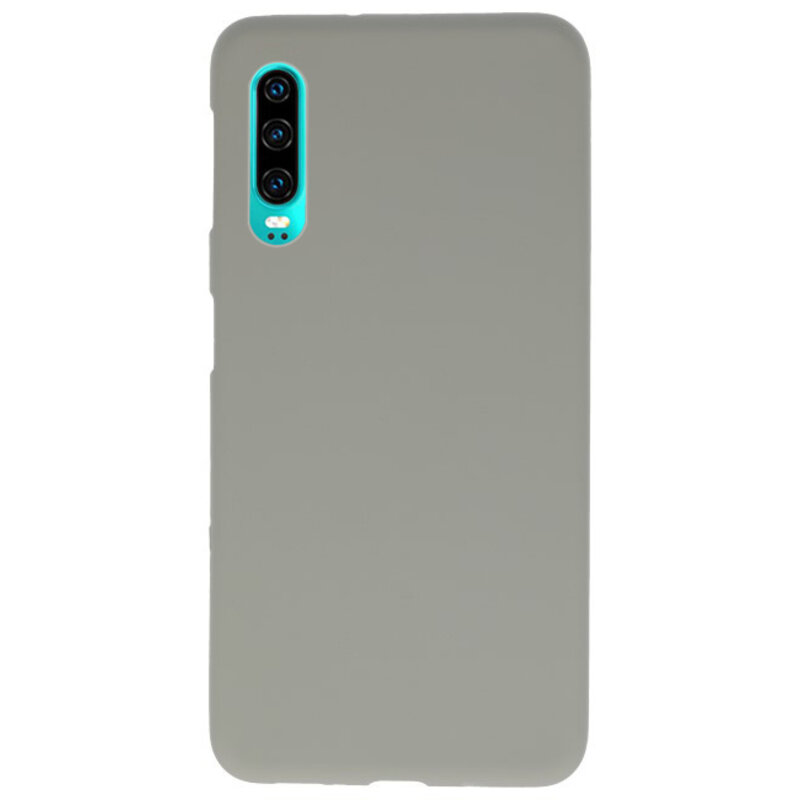 Custodia in TPU colore per Huawei P30 grigia