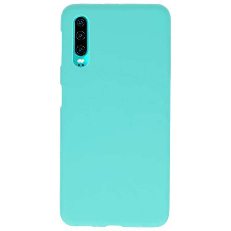 Caja de color TPU para Huawei P30 Turquoise