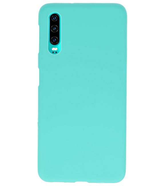 Farbe TPU Fall für Huawei P30 Türkis