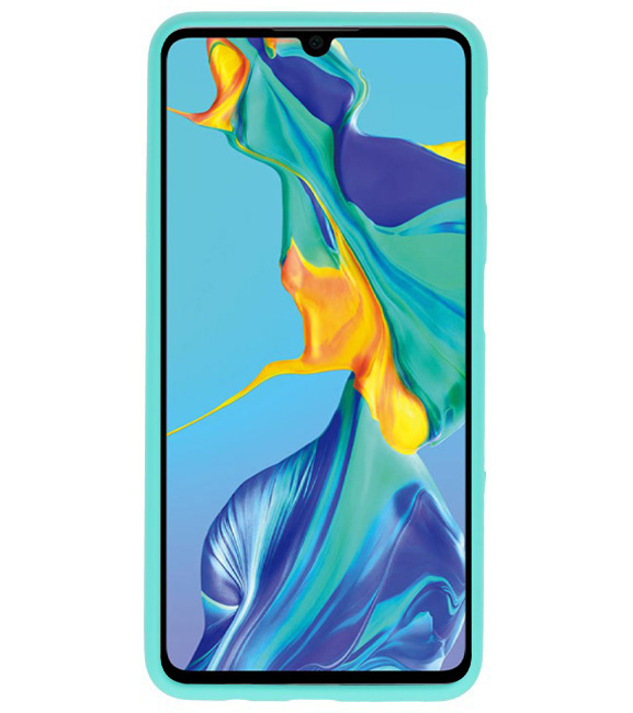 Caja de color TPU para Huawei P30 Turquoise