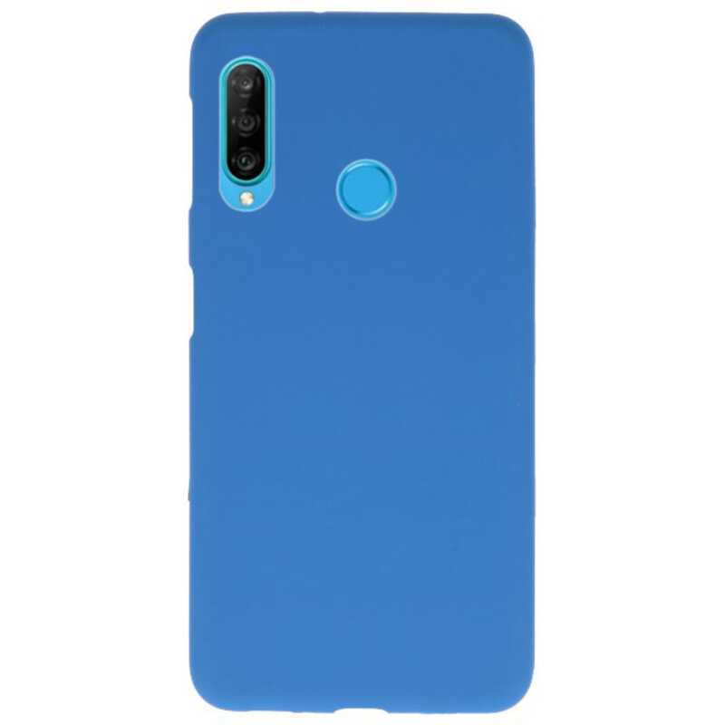 Caja de color TPU para Huawei P30 Lite Navy