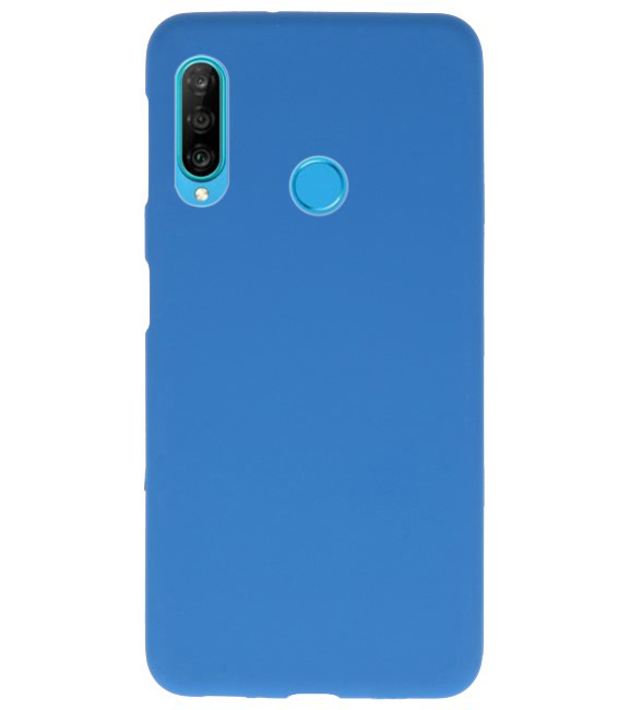 Caja de color TPU para Huawei P30 Lite Navy