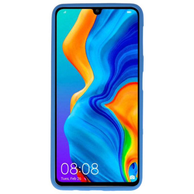 Caja de color TPU para Huawei P30 Lite Navy