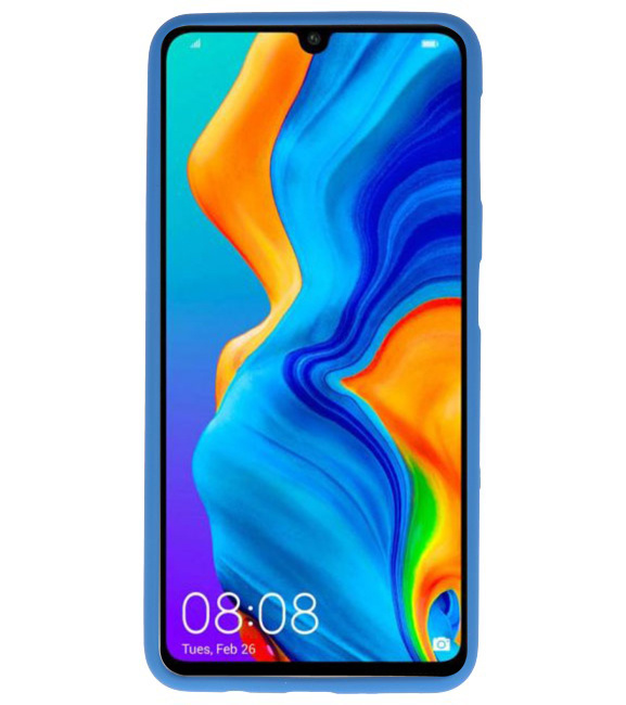 Caja de color TPU para Huawei P30 Lite Navy