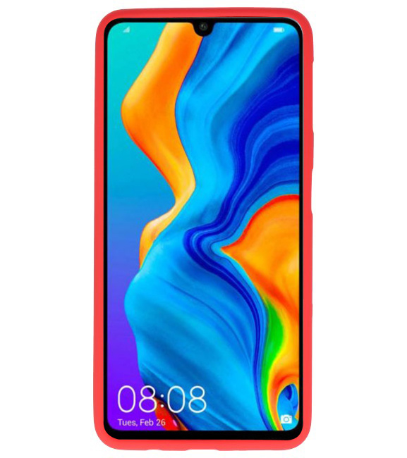 Color TPU Hoesje voor Huawei P30 Lite Rood