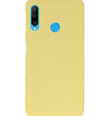 Color TPU Hoesje voor Huawei P30 Lite Geel