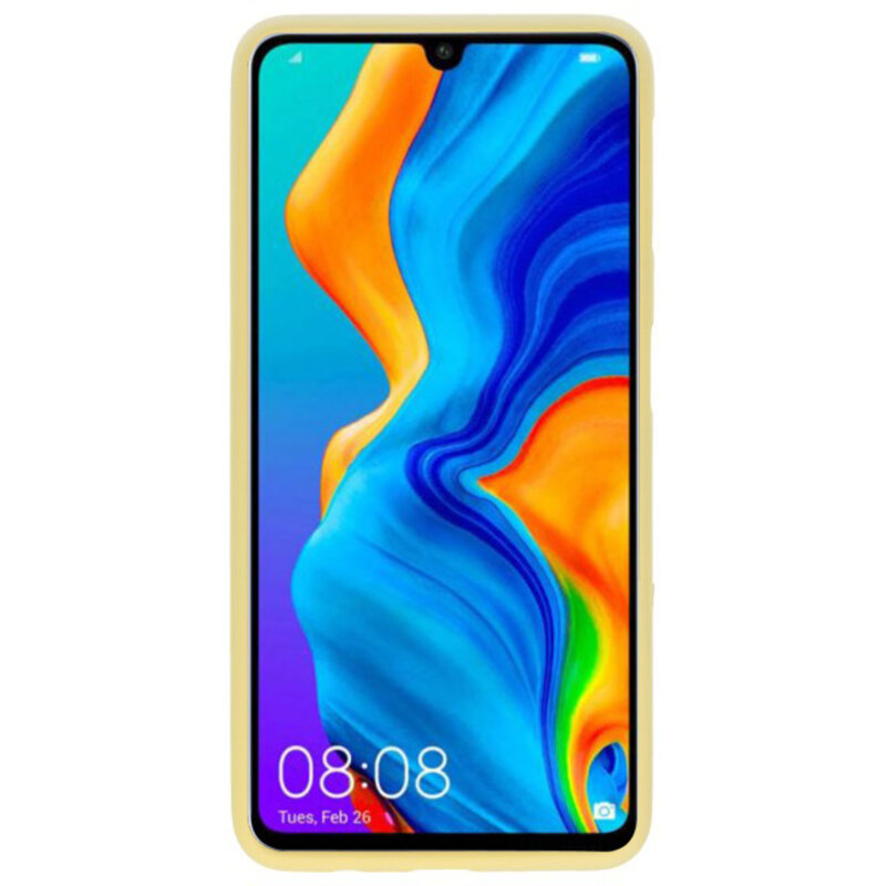 Custodia in TPU colorata per Huawei P30 Lite gialla