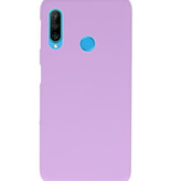 Color TPU Hoesje voor Huawei P30 Lite Paars