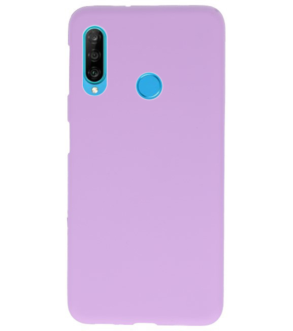Coque en TPU couleur pour Huawei P30 Lite Violet